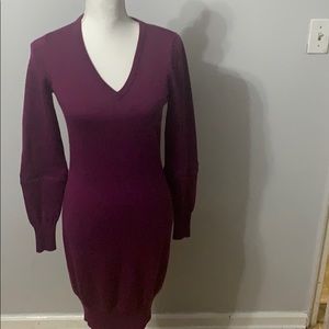 Andrew Marc v-neck sweater dress
